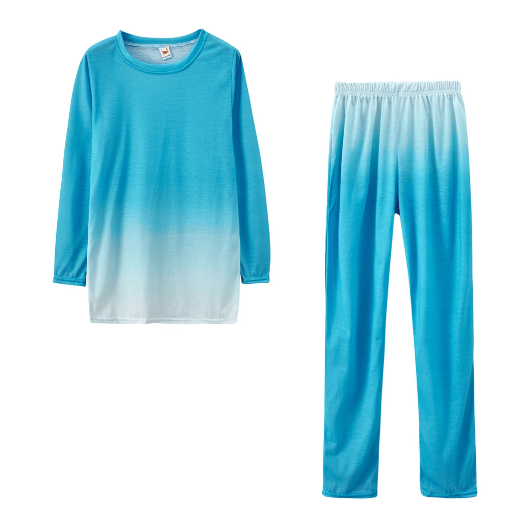 2025 Women's Casual Two-Piece Suit, Gradual Change Long Sleeved Trousers Sports Trend