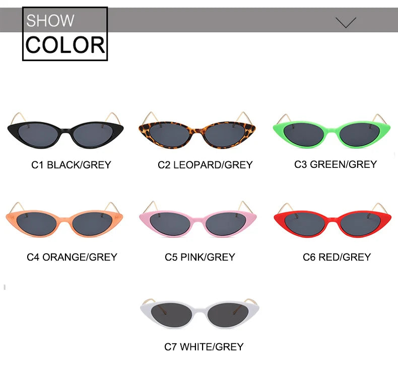 Ladies Cat Eye Sunglasses Women Brand Designer Fashion Small Frame Sun Glasses for Female Trend Glasees UV400 O5