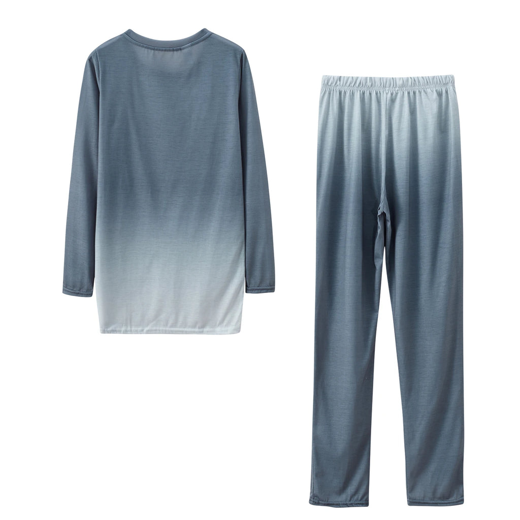 2025 Women's Casual Two-Piece Suit, Gradual Change Long Sleeved Trousers Sports Trend