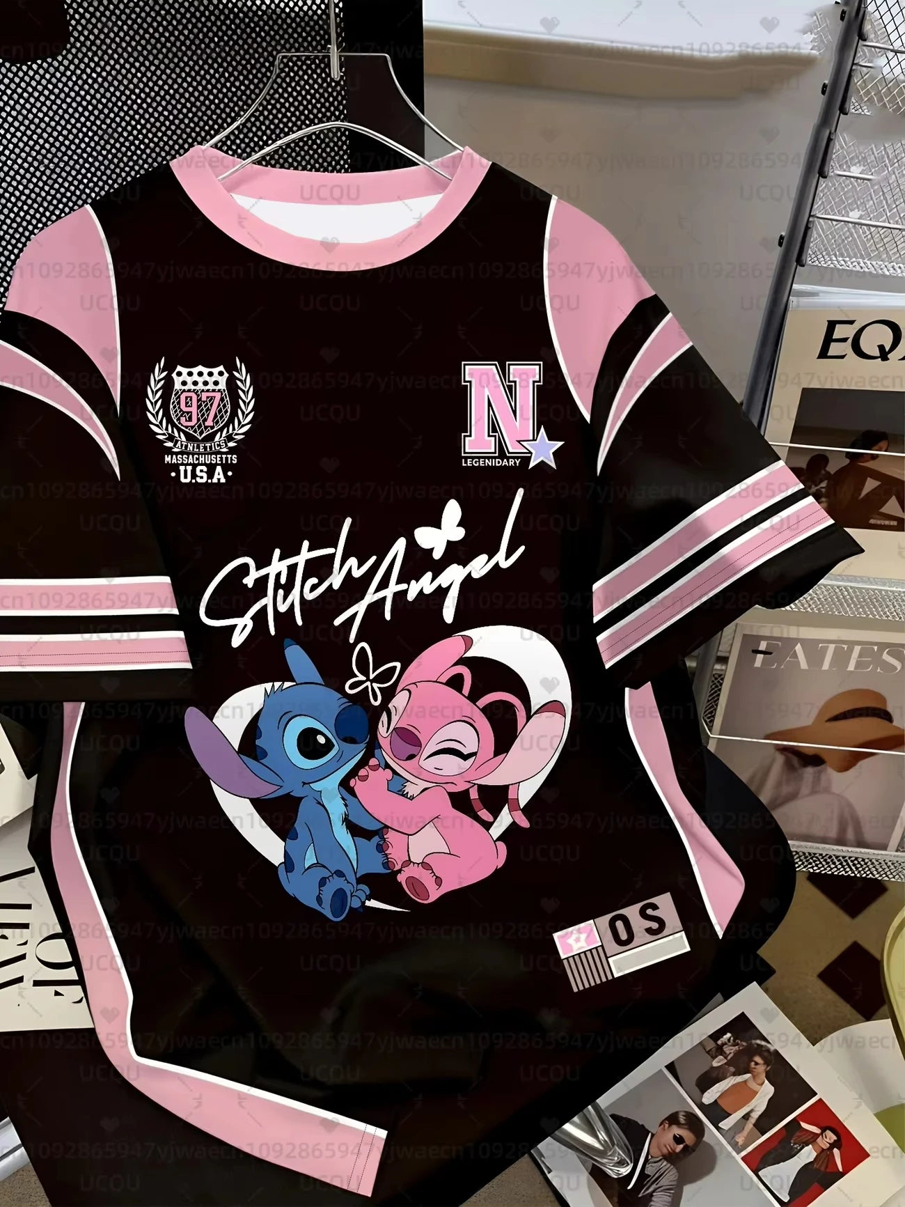 2026 Summer Men's Women's Cartoon Stitch 3D Print Short Sleeve T-Shirts Breathable Quick-drying Couple Casual T-shirt Tops