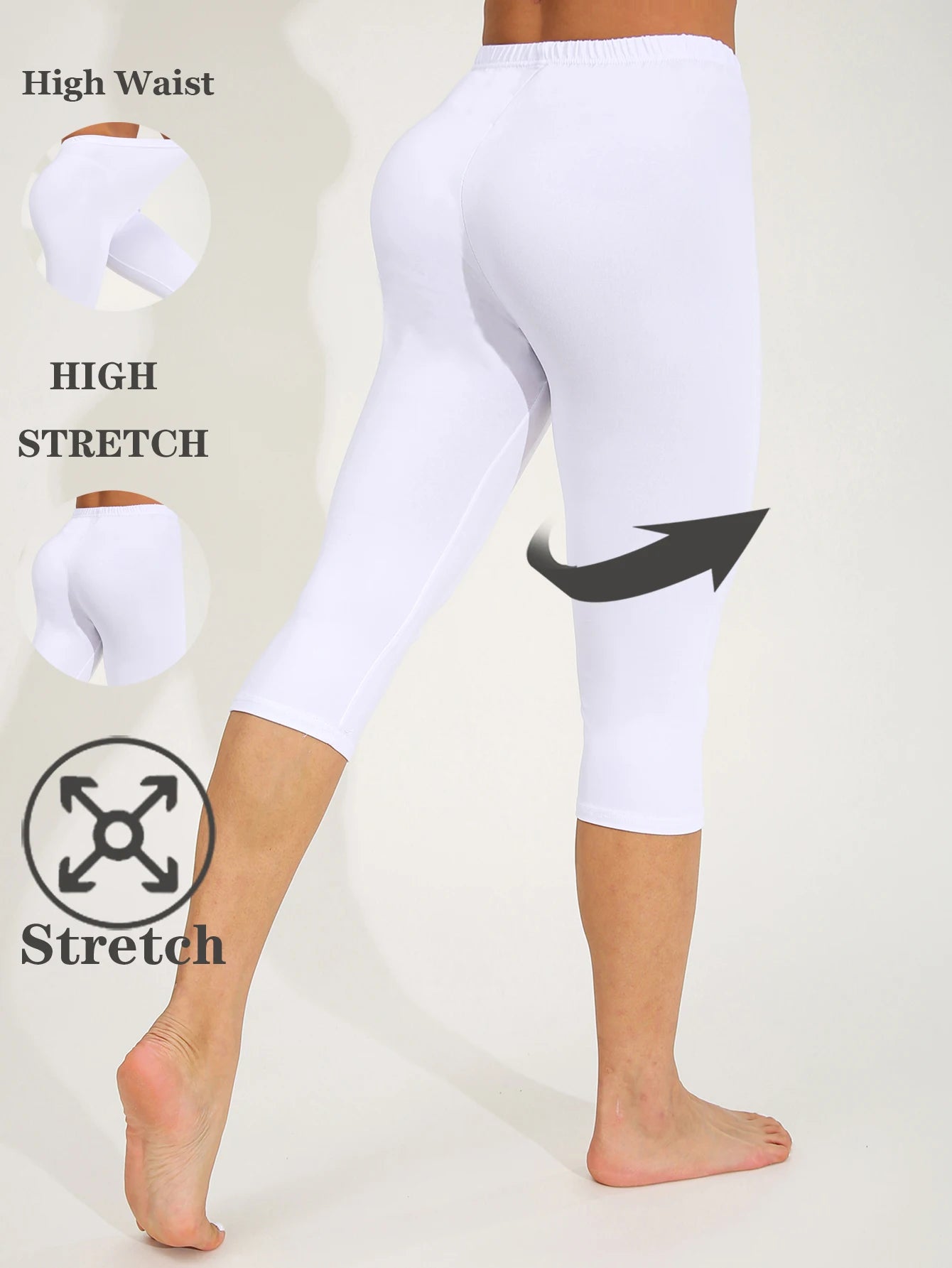 CUHAKCI Spring Summer Fashion Sharpened Women's Leggings Sexy Simple Pure Color Seven Pants Stretch Fitness Athletic Yoga Pants