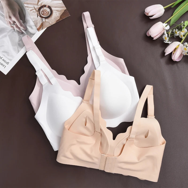 No Trace Top Women's Plus Size Bralette Sexy Wireless Push-UP Underwear Removable strap Bras Beauty Back Comfortable Lingerie