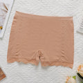 Soft Women's Pink Lace Biker Safety Shorts Breathable Anti-Chafing Underwear for Dresses and Skirts