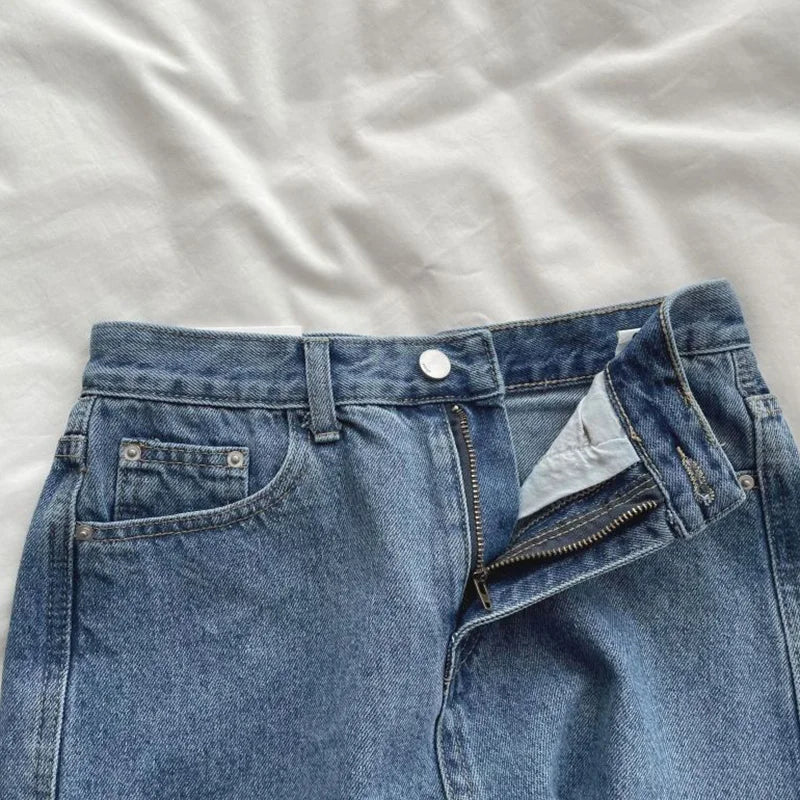 Summer Hot Sale Female Korean High Waist Jeans Lady Solid Color Thin Denim Shorts Girls Casual Fashion Daily Short Pants