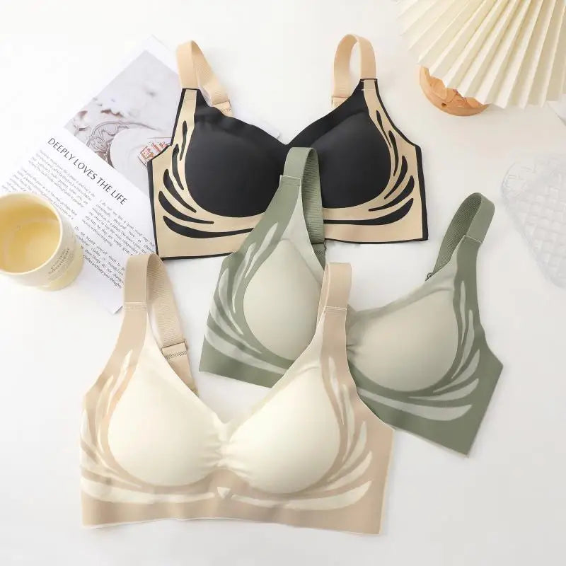 Women's Push Up Bras Seamless Comfortable Angel Wings Bras Sets Fashion Soft Breathable Underwear Female Cozy No Wire Lingerie