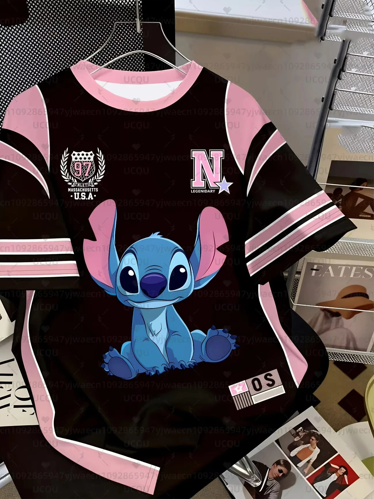 2026 Summer Men's Women's Cartoon Stitch 3D Print Short Sleeve T-Shirts Breathable Quick-drying Couple Casual T-shirt Tops
