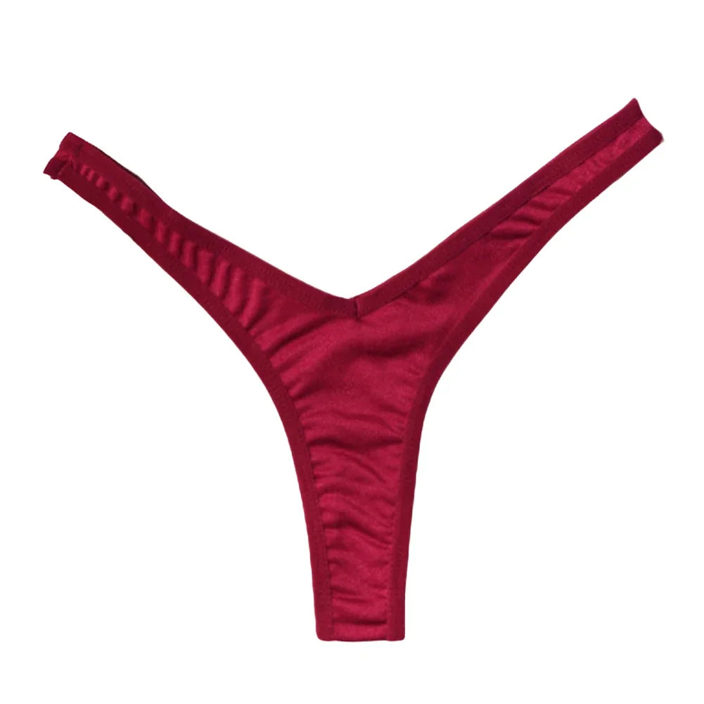 תחתוני ספורט סקסיים לנשים V מותן תחתוני G-string נושמים תחתונים נמוכים