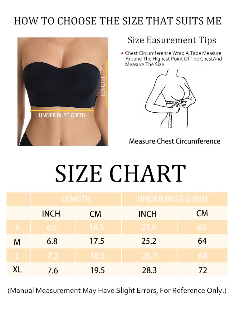 Female Removable Padded Soft Ice Silk Traceless Brasseries Wire Free Side Buckle Bra For Women Invisible Strapless Push Up Bras