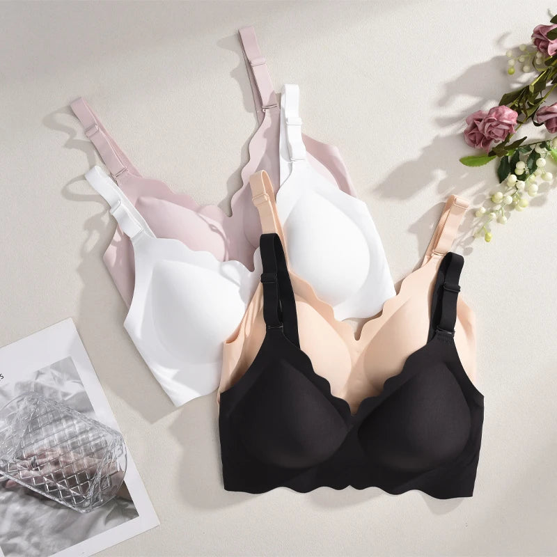 No Trace Top Women's Plus Size Bralette Sexy Wireless Push-UP Underwear Removable strap Bras Beauty Back Comfortable Lingerie