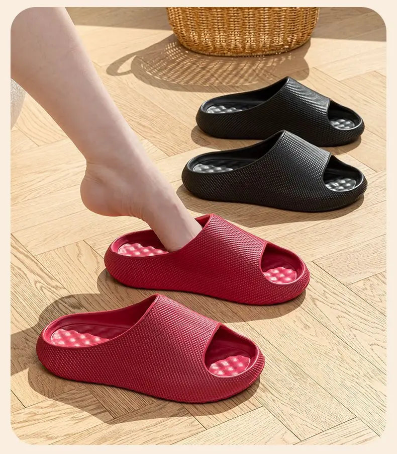 Chunky Platform EVA Cloud Slippers Women 2026 Summer Brand Design Thick Soft Bottom Non Slip Slides Couple Beach Sandals Woman