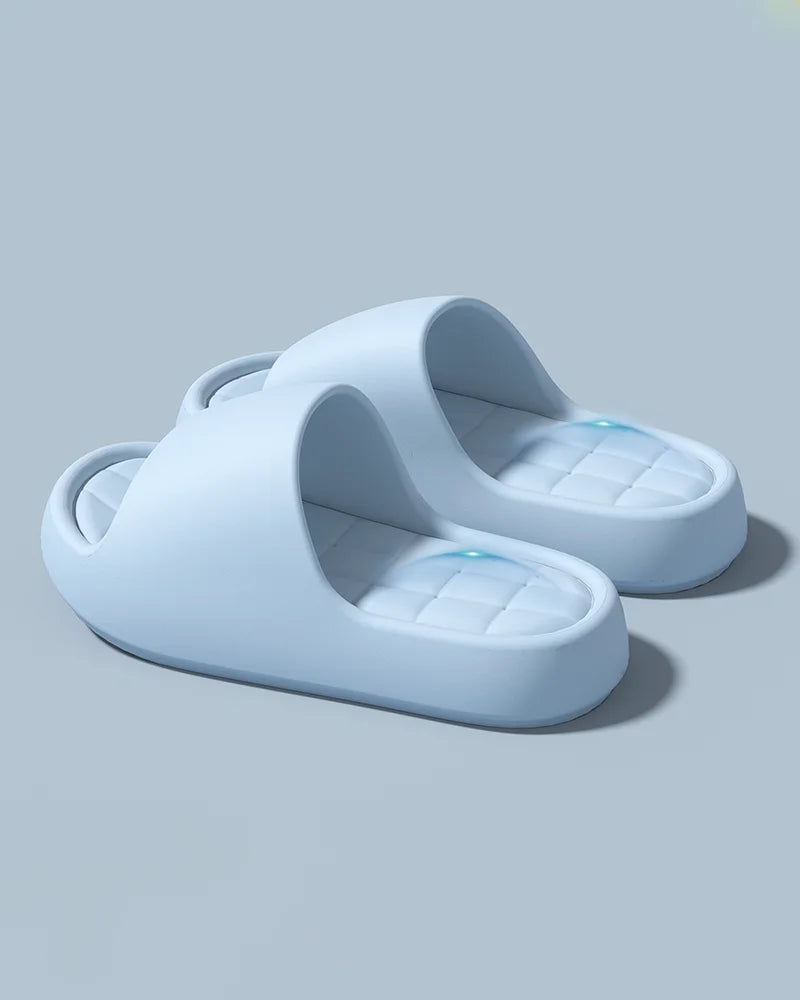 Candy Color Soft Bottom EVA Slippers Women Summer 2026 Thick Platform Comfortable Cloud Slippers Woman Outdoor Beach Sandals 45