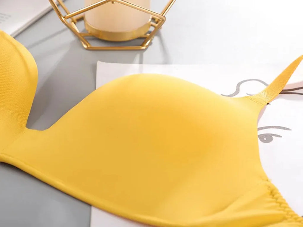 Sexy No Wire Push Up Underwear Women Seamless Bra Girls Students Breathable Thin Bras Female's Bra Breathable Gathered Lingerie