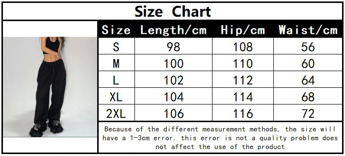 Solid Loose Sweatpants Women Wide Leg Y2K American Retro Pant Female Joggers Baggy Pants Hip Hop Oversized Trousers Streetwear