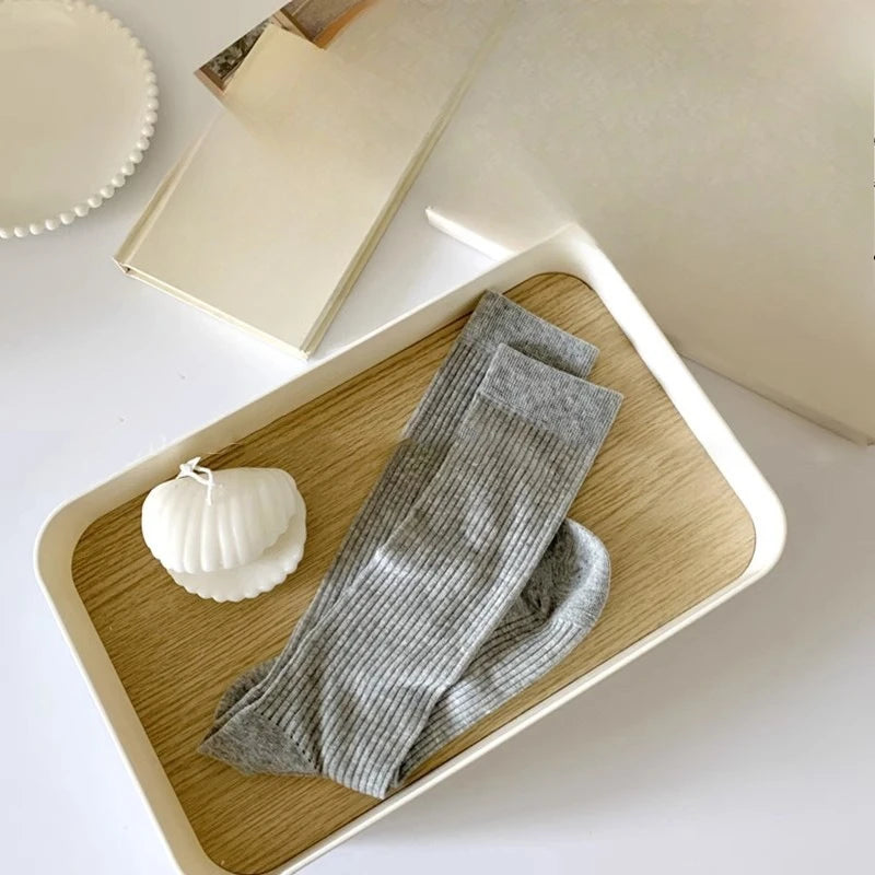 1/9 pairs New summer thin casual women's middle tube socks comfortable women's middle tube socks fashion breathable long socks