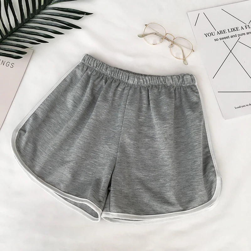 2024 Simple Women Casual Shorts Patchwork Body Fitness Workout Summer Shorts Female Elastic Skinny Slim Beach Egde Short Hot