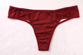 Anfilia Women Panties Sexy Low Waist Tanga Bandage Cross Hollow Out Cotton Soft Breathable Thongs