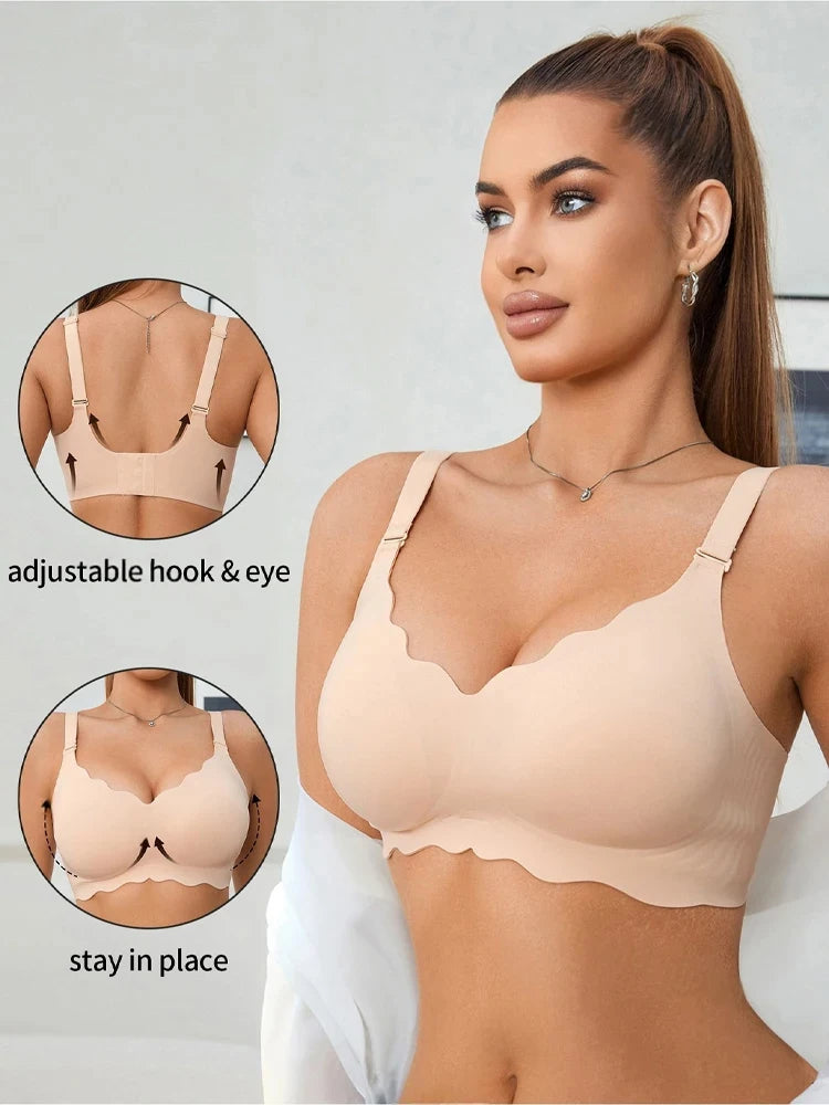 No Trace Top Women's Plus Size Bralette Sexy Wireless Push-UP Underwear Removable strap Bras Beauty Back Comfortable Lingerie