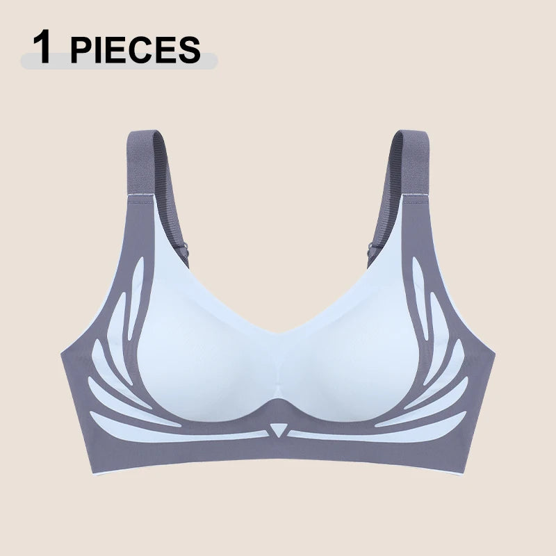 Women's Push Up Bras Seamless Comfortable Angel Wings Bras Sets Fashion Soft Breathable Underwear Female Cozy No Wire Lingerie