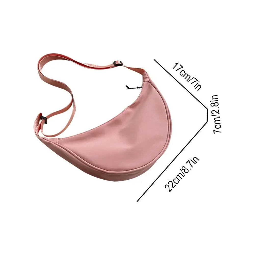 Trendy Women Casual Nylon Crossbody Bag Dumpling Bag Shoulder Bag Large Dumpling Purse Casual Women's Crossbody Bags