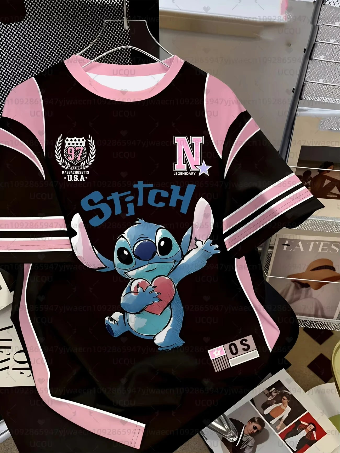 2026 Summer Men's Women's Cartoon Stitch 3D Print Short Sleeve T-Shirts Breathable Quick-drying Couple Casual T-shirt Tops