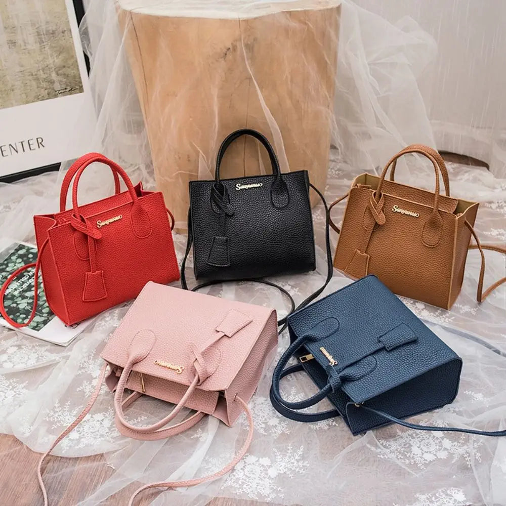 Fashion PU Leather Women Crossbody Bags Large Capacity 5 Colors Korean Shoulder Bag Waterproof Girls Tote Bag Women Girls