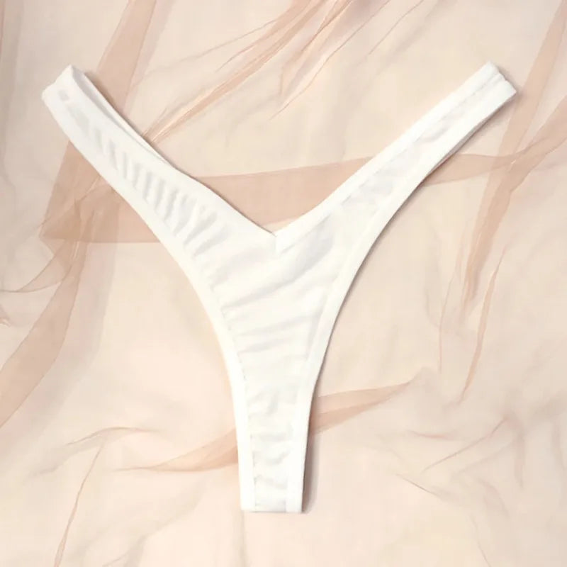 תחתוני ספורט סקסיים לנשים V מותן תחתוני G-string נושמים תחתונים נמוכים