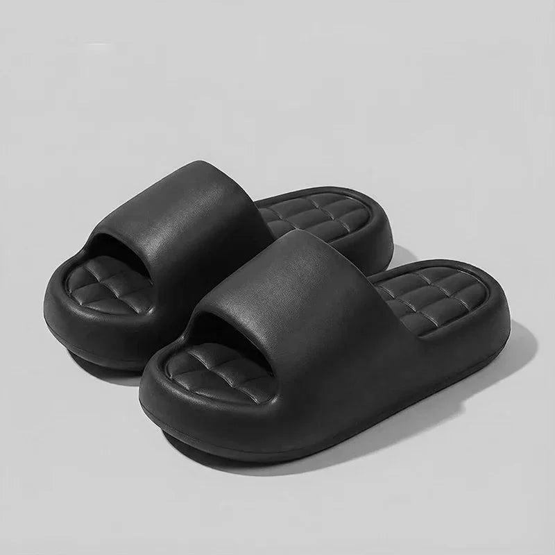 Candy Color Soft Bottom EVA Slippers Women Summer 2026 Thick Platform Comfortable Cloud Slippers Woman Outdoor Beach Sandals 45