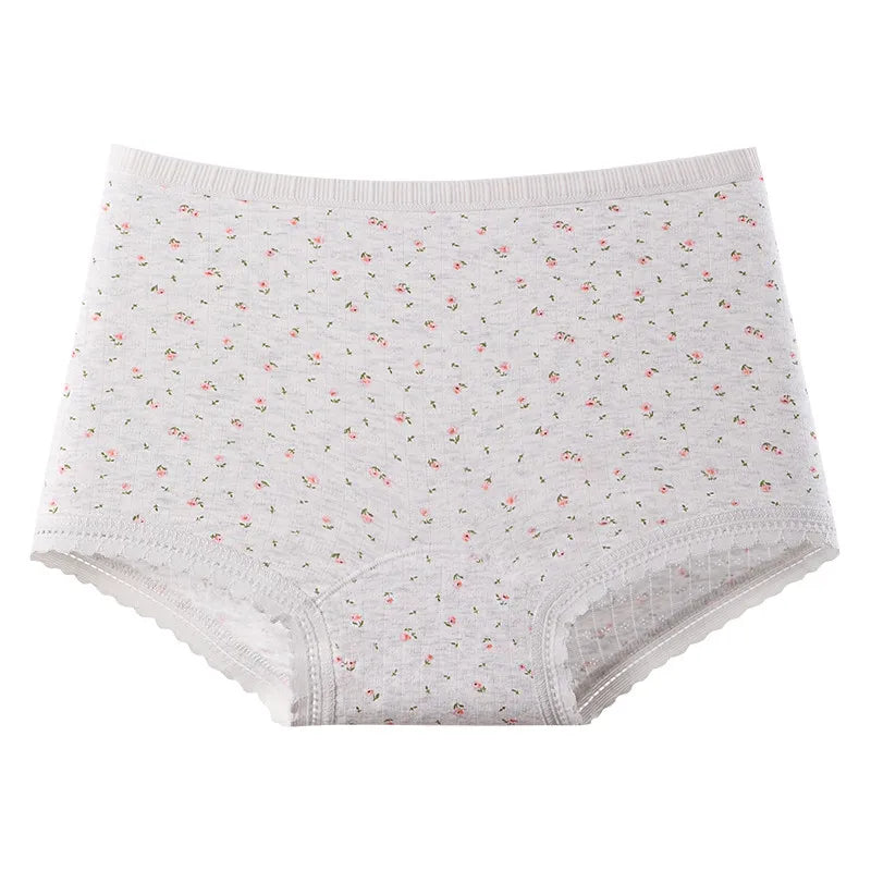 Women's Breathable Lace Panties Traceless Boxer Briefs Soft Mid-Rise Comfortable Underwear Sexy Intimates