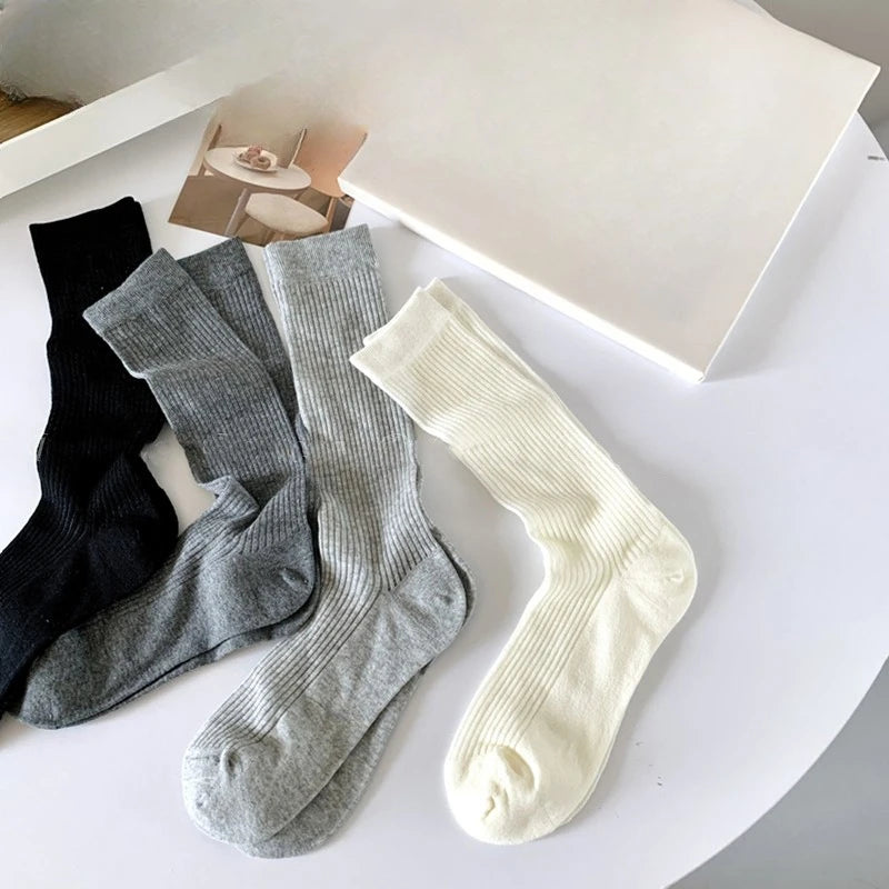 1/9 pairs New summer thin casual women's middle tube socks comfortable women's middle tube socks fashion breathable long socks