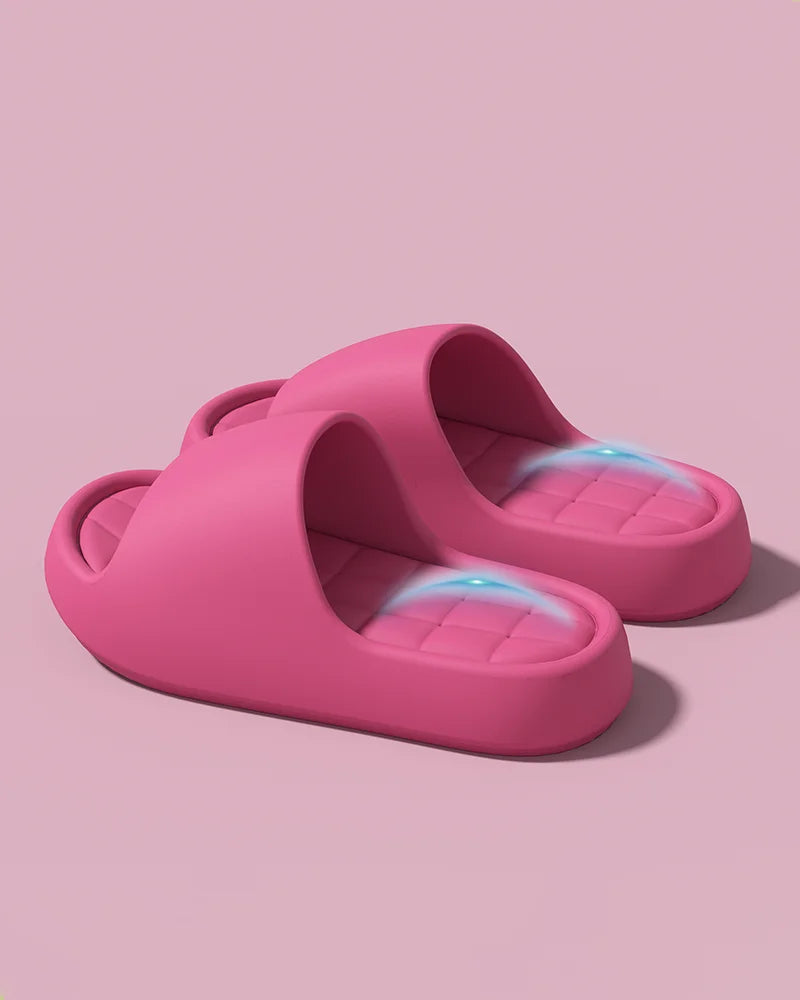 Candy Color Soft Bottom EVA Slippers Women Summer 2026 Thick Platform Comfortable Cloud Slippers Woman Outdoor Beach Sandals 45