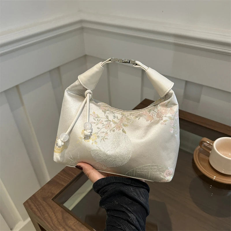New Chinese Style Fine Embroidery Ladies Handbags Summer Fashion Shoulder Bag Crossbody Daily Party Tote Handbag For Women