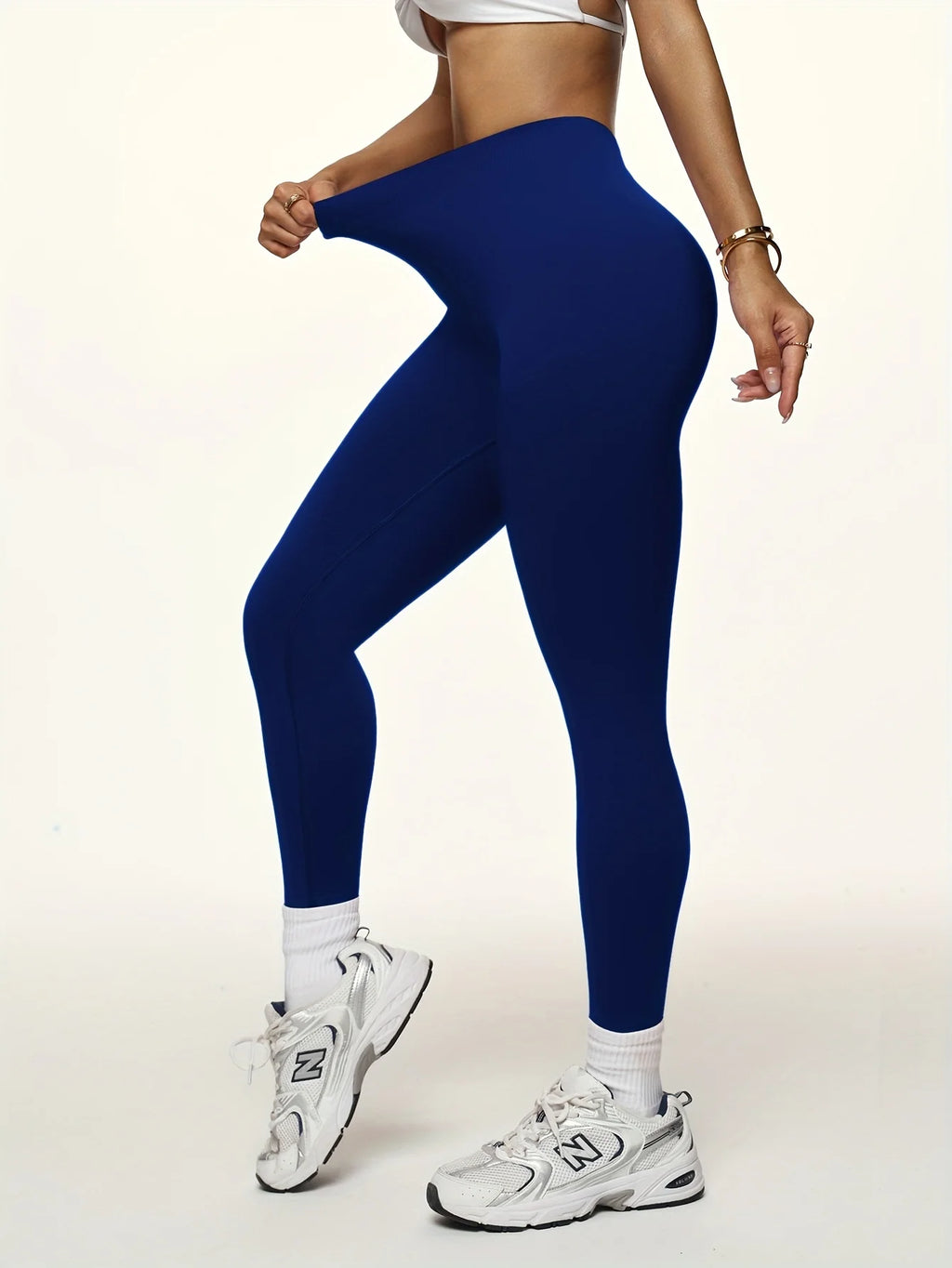Moisture-wicking and sweat-absorbing fabric casual sexy low-waist solid color women's sports long pants, stretchy, breathable, a