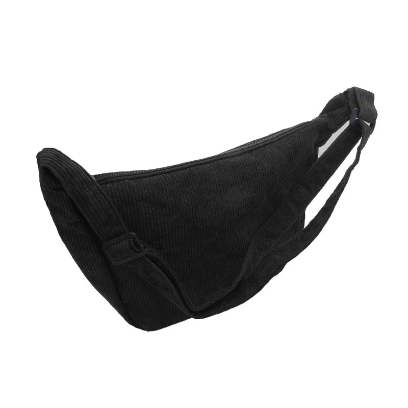 Corduroy Lazy Wind Everything Japanese Literary Single Shoulder Crossbody Student Casual Korean Female Simple Dumpling Bag