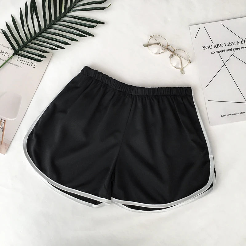 2024 Simple Women Casual Shorts Patchwork Body Fitness Workout Summer Shorts Female Elastic Skinny Slim Beach Egde Short Hot