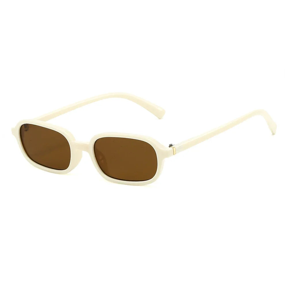 KLASSNUM Vintage Sunglasses Men Women 2026 Trendy Eyewear Rectangle Sun Glasses Anti UV400 Shades Eyepiece Small Square Glasses
