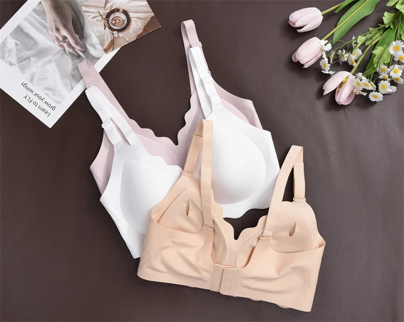 No Trace Top Women's Plus Size Bralette Sexy Wireless Push-UP Underwear Removable strap Bras Beauty Back Comfortable Lingerie