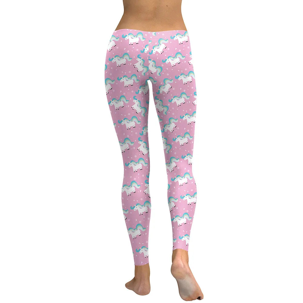 Women Leggings Lovely Animal Hologrephic Digital Print Fitness legging High Waist Workout Pants Casual Street Leggins