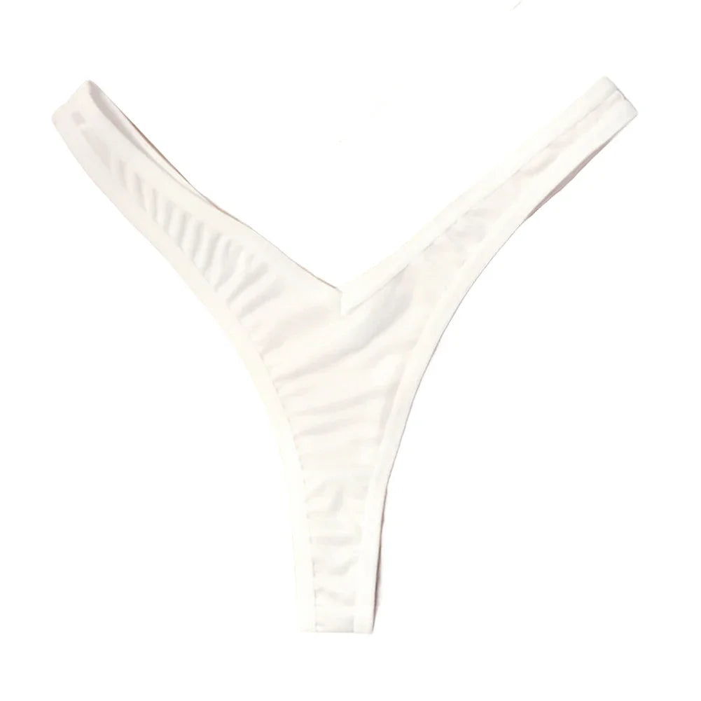 תחתוני ספורט סקסיים לנשים V מותן תחתוני G-string נושמים תחתונים נמוכים