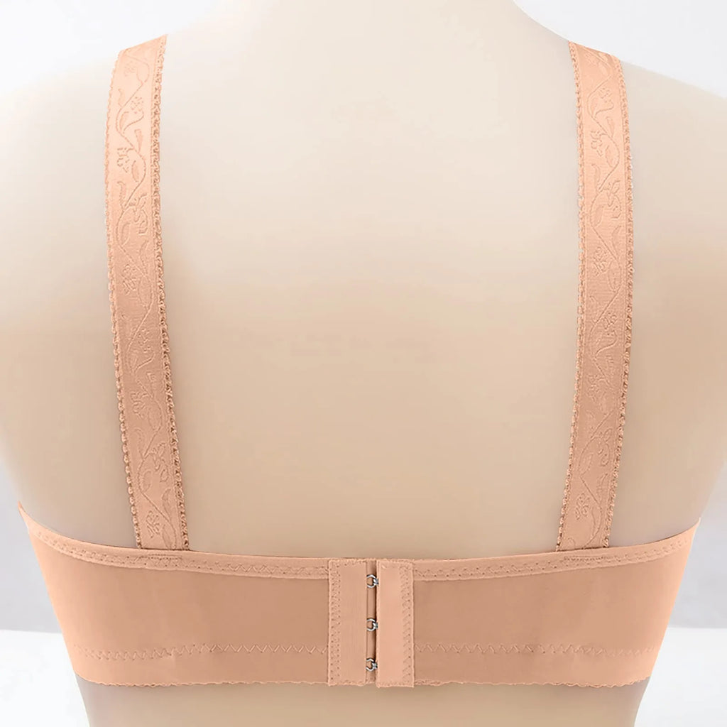 Women Bralette No Underwire Adjustable Shoulder Strap Breathable Push Up Middle-aged Ladies Wireless Bra Female Soft Underwere