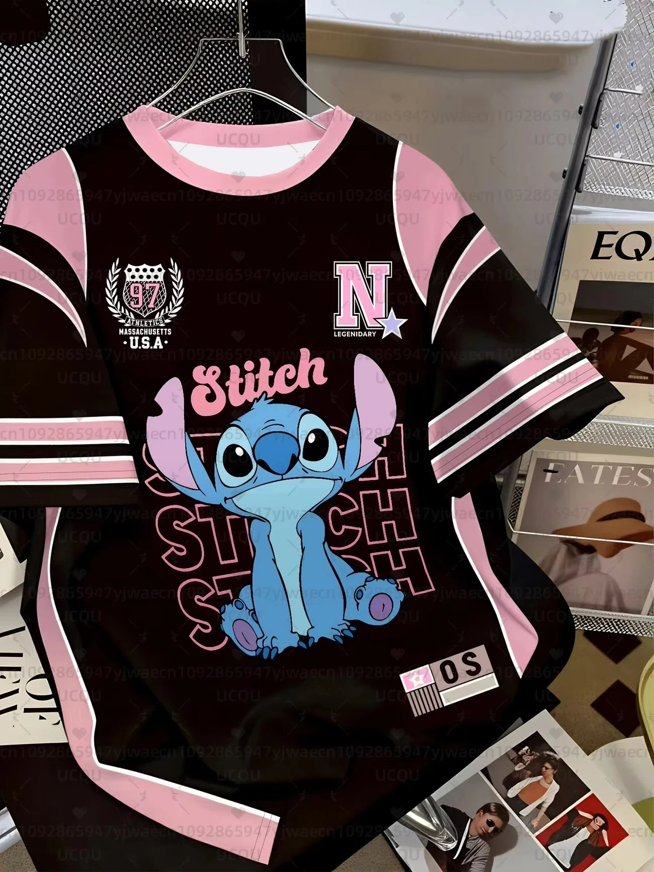 2026 Summer Men's Women's Cartoon Stitch 3D Print Short Sleeve T-Shirts Breathable Quick-drying Couple Casual T-shirt Tops