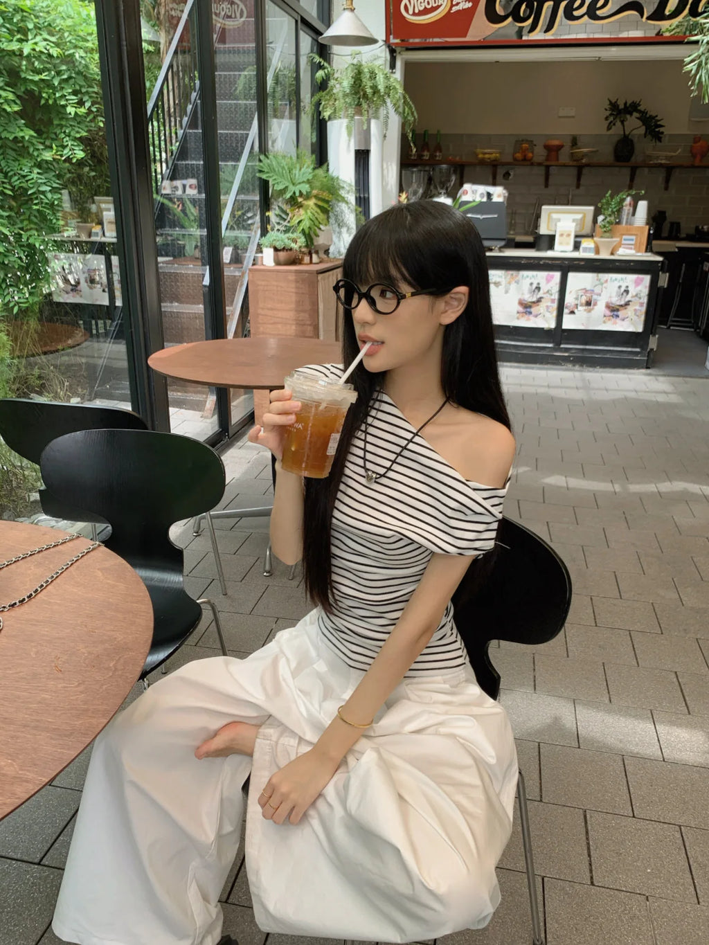 Casual Slim Striped T-shirts For Women 2026 Summer Y2K Women's T-shirt Short Sleeve Blouses Tees Fashion Female Tops