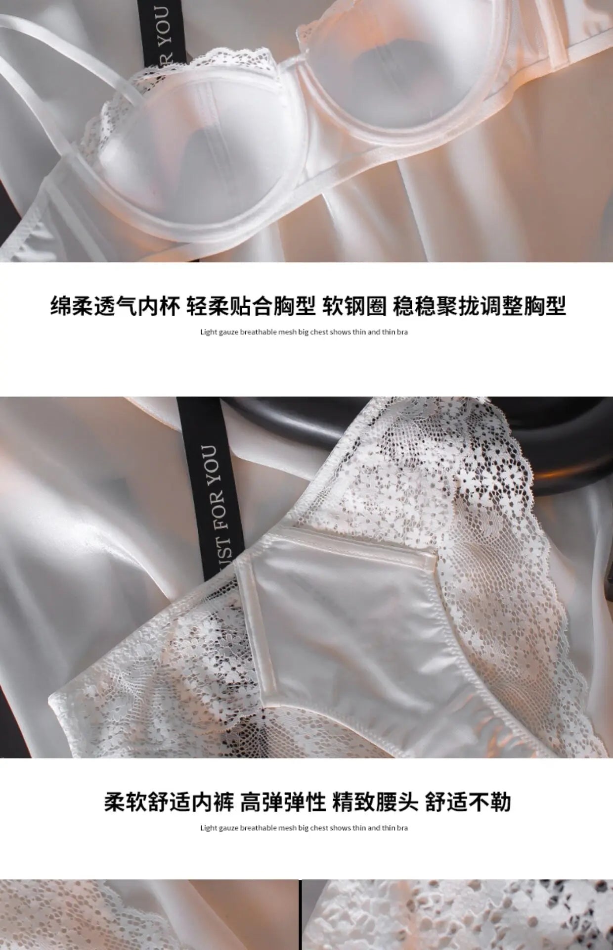 Sexy French Half Cup Invisible Bra Set Soft Underwire Minimizer Push Up Lingerie Set S-XL Comfort Breathable Anti Sag Stylish