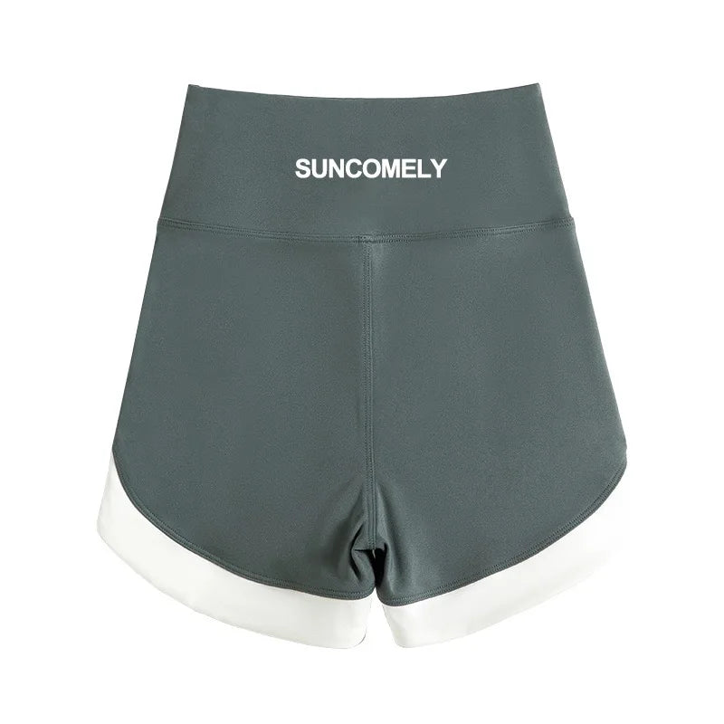 Hearuisavy Running Sports Shorts Women Buttock Lift Gym Leggings Women Cycling Slim Fit Workout Shorts High Waist Yoga Shorts