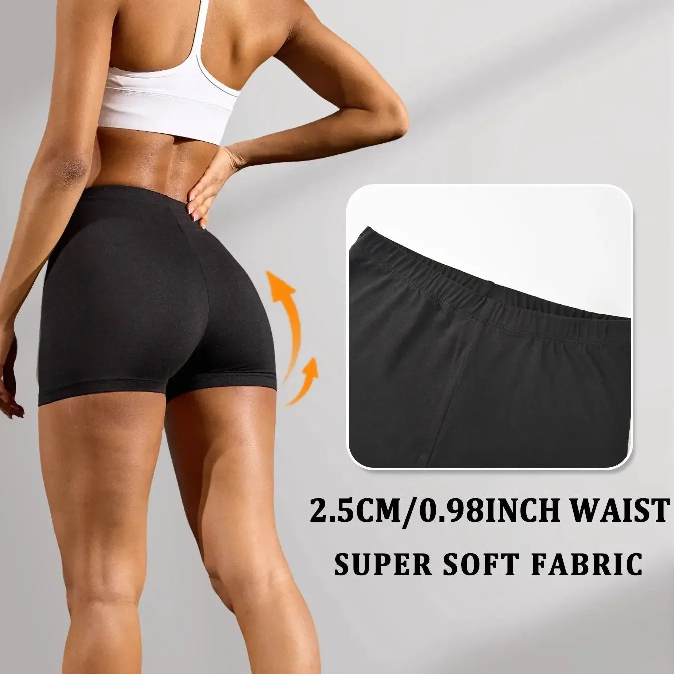 Biker Shorts For Women Super Soft No See Through Workout Yoga Running Cycling Push Up Gym Fitness Shorts Women's Activewear