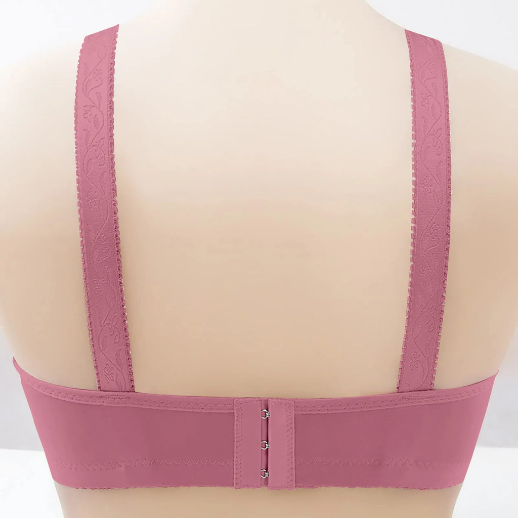 Women Bralette No Underwire Adjustable Shoulder Strap Breathable Push Up Middle-aged Ladies Wireless Bra Female Soft Underwere