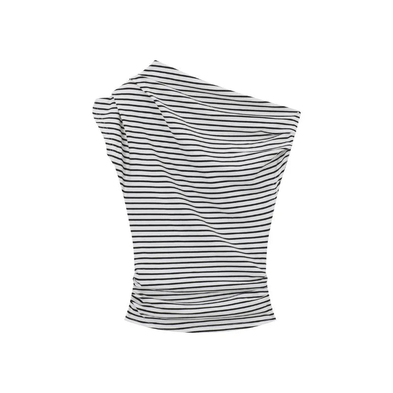 Casual Slim Striped T-shirts For Women 2026 Summer Y2K Women's T-shirt Short Sleeve Blouses Tees Fashion Female Tops