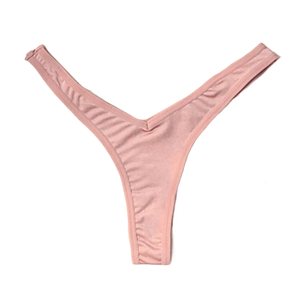 תחתוני ספורט סקסיים לנשים V מותן תחתוני G-string נושמים תחתונים נמוכים