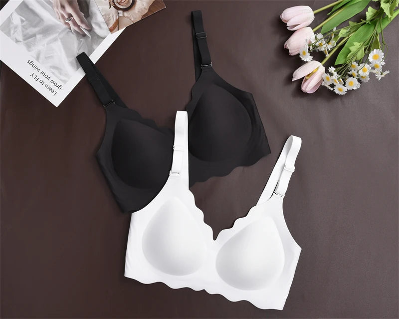 No Trace Top Women's Plus Size Bralette Sexy Wireless Push-UP Underwear Removable strap Bras Beauty Back Comfortable Lingerie