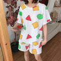 Pijama Sin Chan Man Pajama Sinchan Cotton Summer Short Sets Japanese Pajamas for Couples Man and Woman Sleepwear 2025