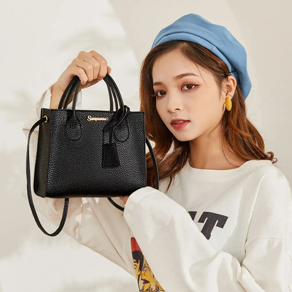 Fashion PU Leather Women Crossbody Bags Large Capacity 5 Colors Korean Shoulder Bag Waterproof Girls Tote Bag Women Girls